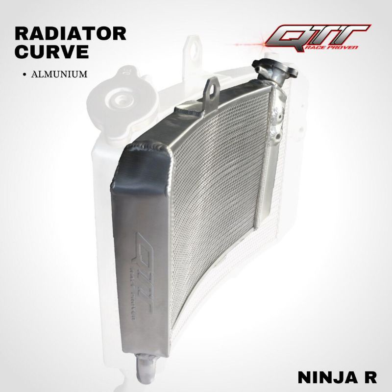 RADIATOR ALUMUNIUM CURVE NINJA R &amp; NINJA RR &amp; MX KING QTT RACING