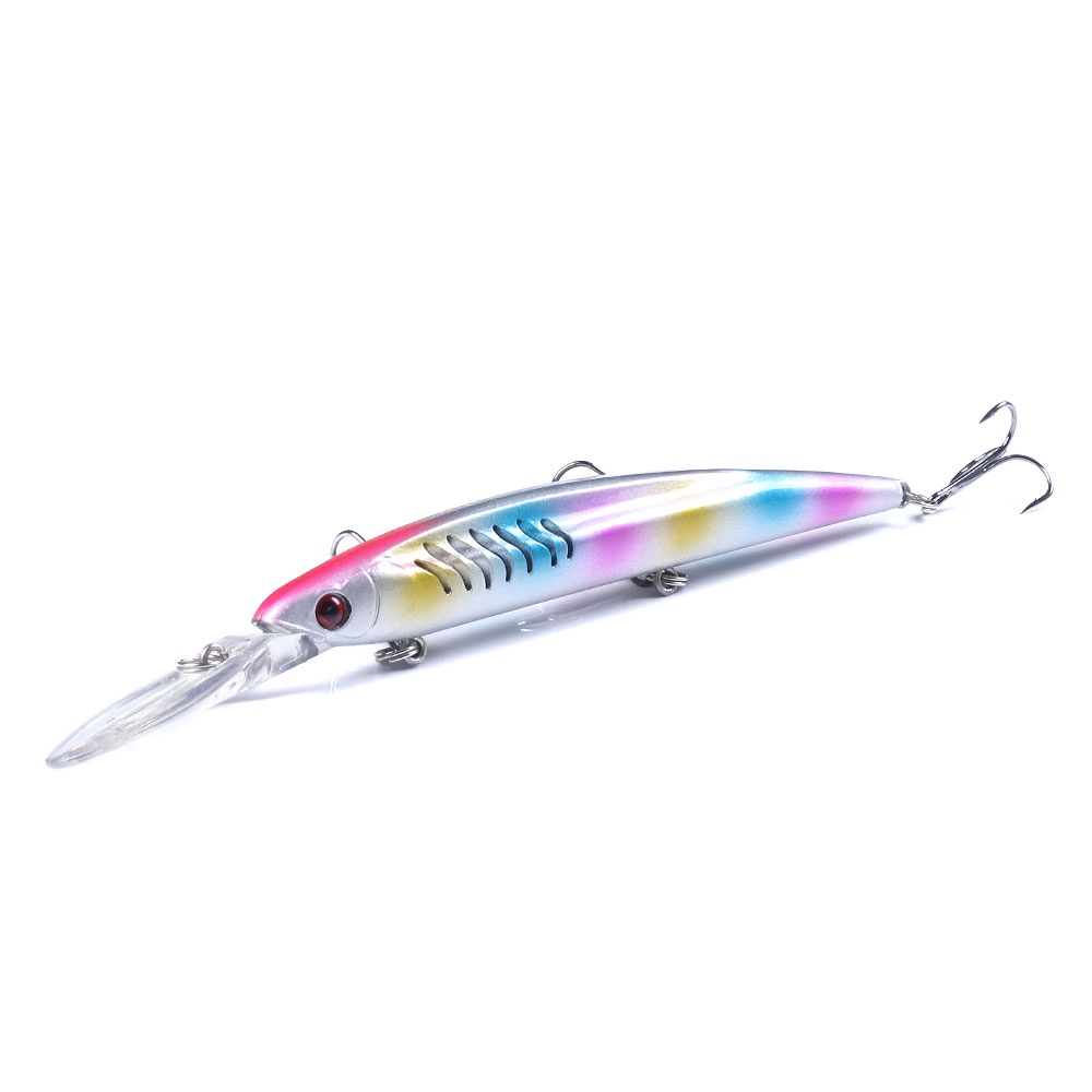 HENGJIA 1pcs 14.5cm/12.6g Minnow Umpan Pancing Swimbait Fishing Lure Bass Ikan Crankbait kail Tackle