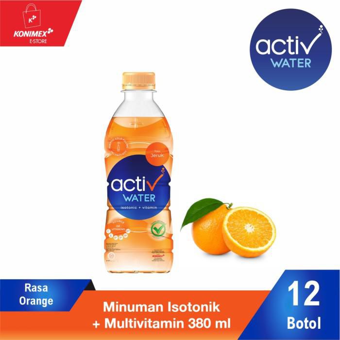 

ACTIV WATER ORANGE MINUMAN ISOTONIK+MULTIVITAMIN BOTOL 380 ML ISI 12