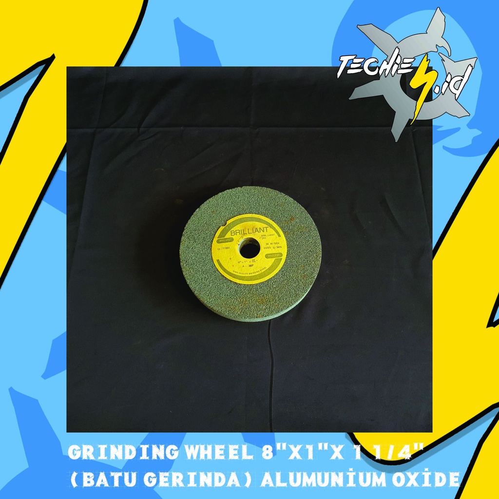 Alumunium Oxide Grinding Wheel 8inch x 1 x 1 1/4 (Batu Gerinda)
