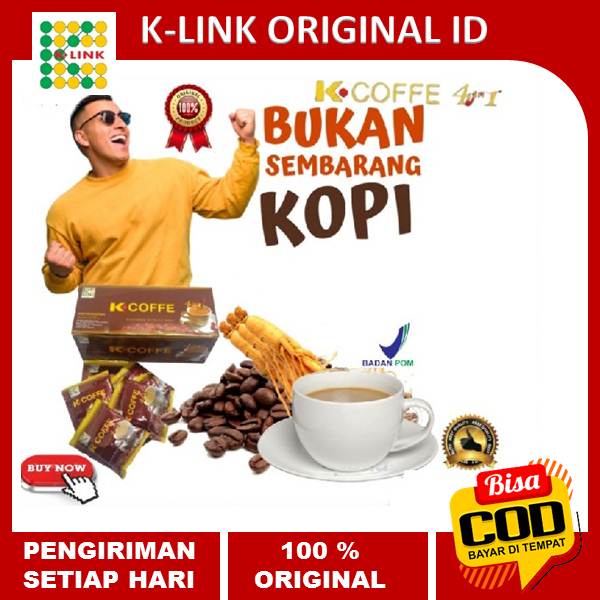 

K-Coffe 4 in 1 K-Link - Kopi Ginseng - Kopi Stamina Pria Dewasa Tahan Lama