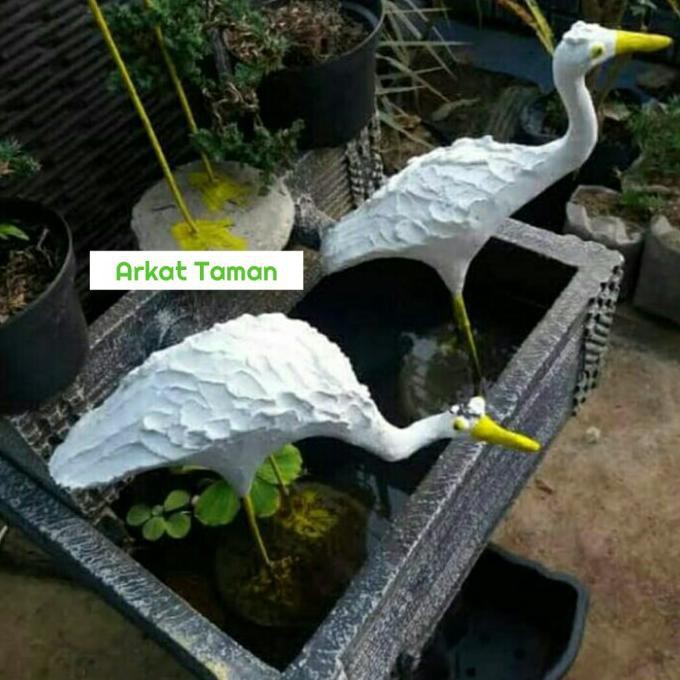 burung bangau/patung hiasan taman