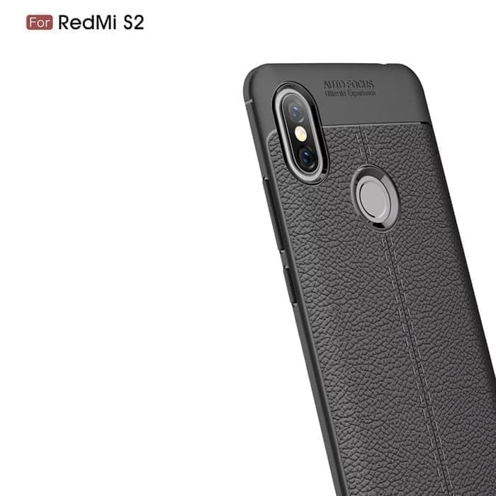 Case Autofocus Xiao Mi Redmi Note 5 Pro dan Redmi S2 Silikon SoftCase Lembut Jelly Black Hitam