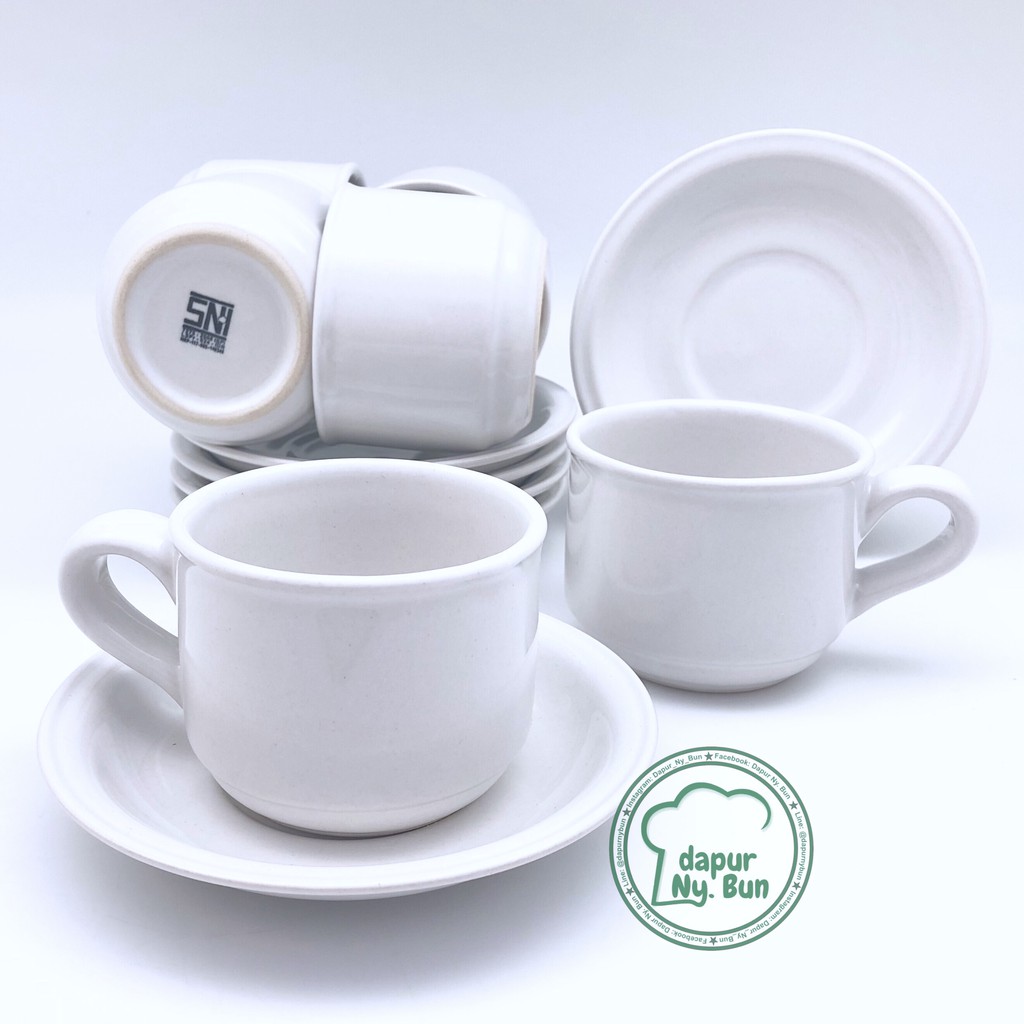 6 Pasang Cangkir Set Cangkir Saucer Nikura Cangkir Teh Cangkir Kopi Shopee Indonesia 9842