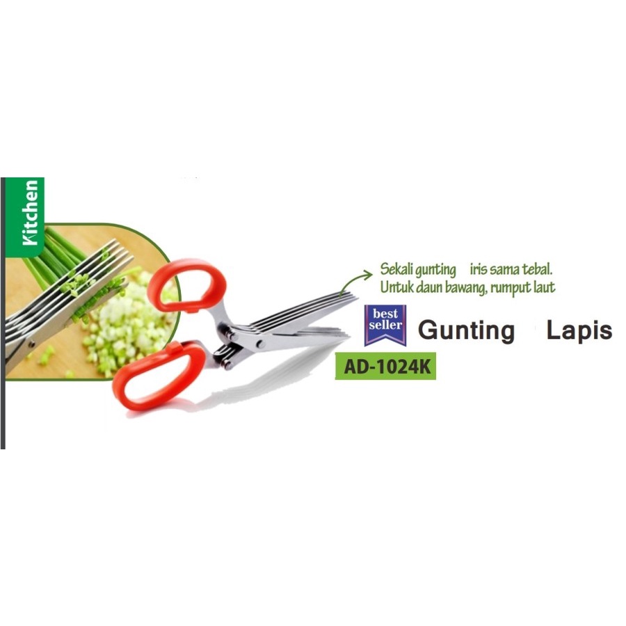 CYPRUZ Gunting Sayur 5 Lapis AD 1024