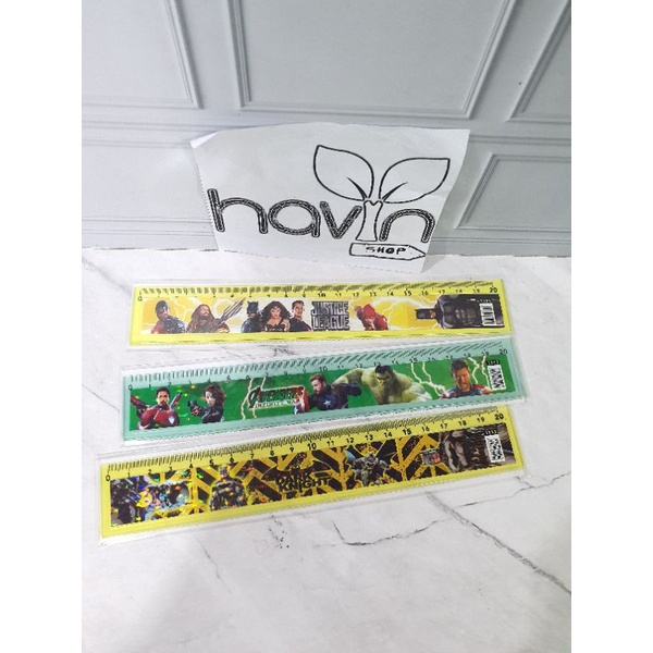 garisan 20cm/penggaris 20cm/mistar 20cm-Avenger Batman