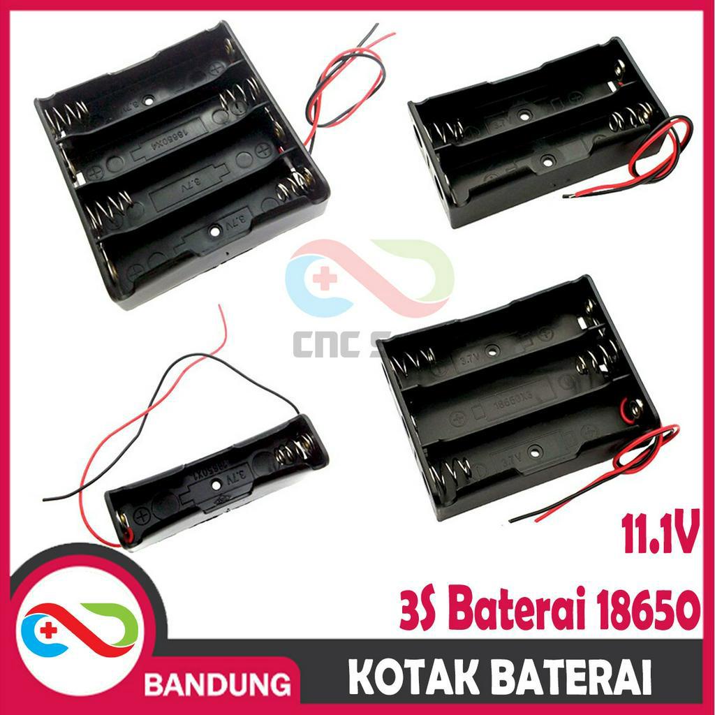 KOTAK BATERAI 18650 BOX 3S 11.1V LITHIUM BATTERY