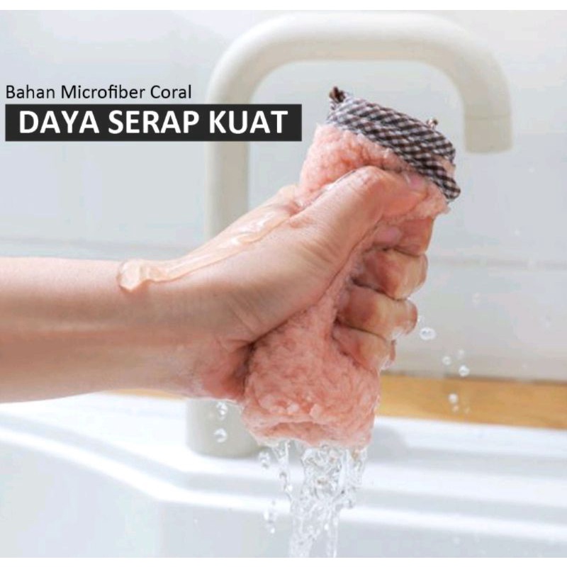 Kain Lap Microfiber Gantung / Kain Microfiber Dapur / Kain Lap Serbaguna