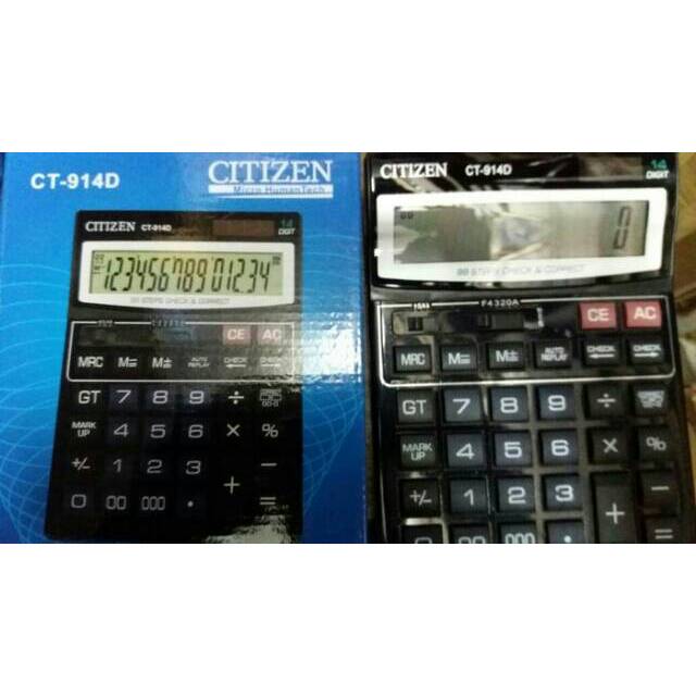

Calculator CT-914D (14 Digit) / Kalkulator Besar Cek Ulang #Best Product & High Quality