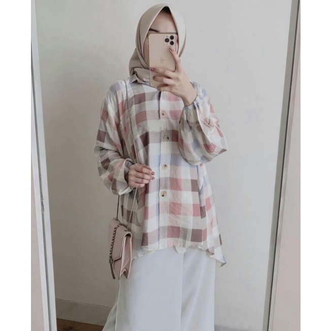 Zeze Blouse / blouse flanel / flanel wanita / flanel murah