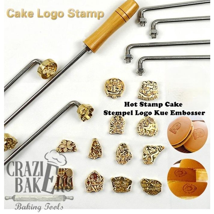 Hot Stamp Cake Stempel Logo Kue Embosser