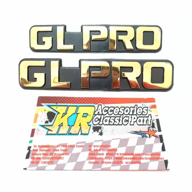 Emblem Box Aki GL PRO Imitasi/KW