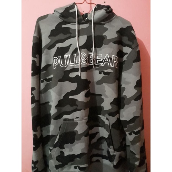 Hoodie PULL&BEAR CAMO GREY