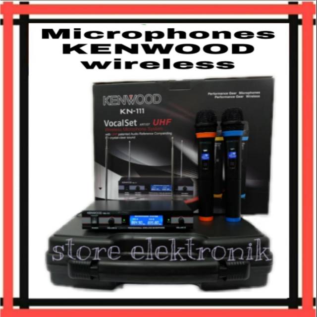 microphones Kenwood Wireless KN 111 Vocal Set Artist UHF