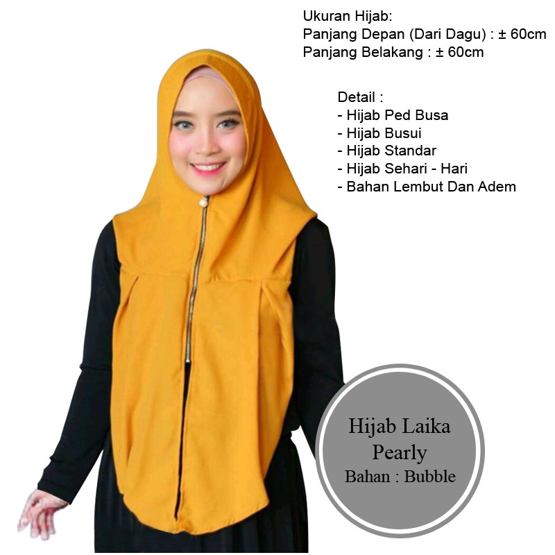 Jilbab Hoodie Resleting