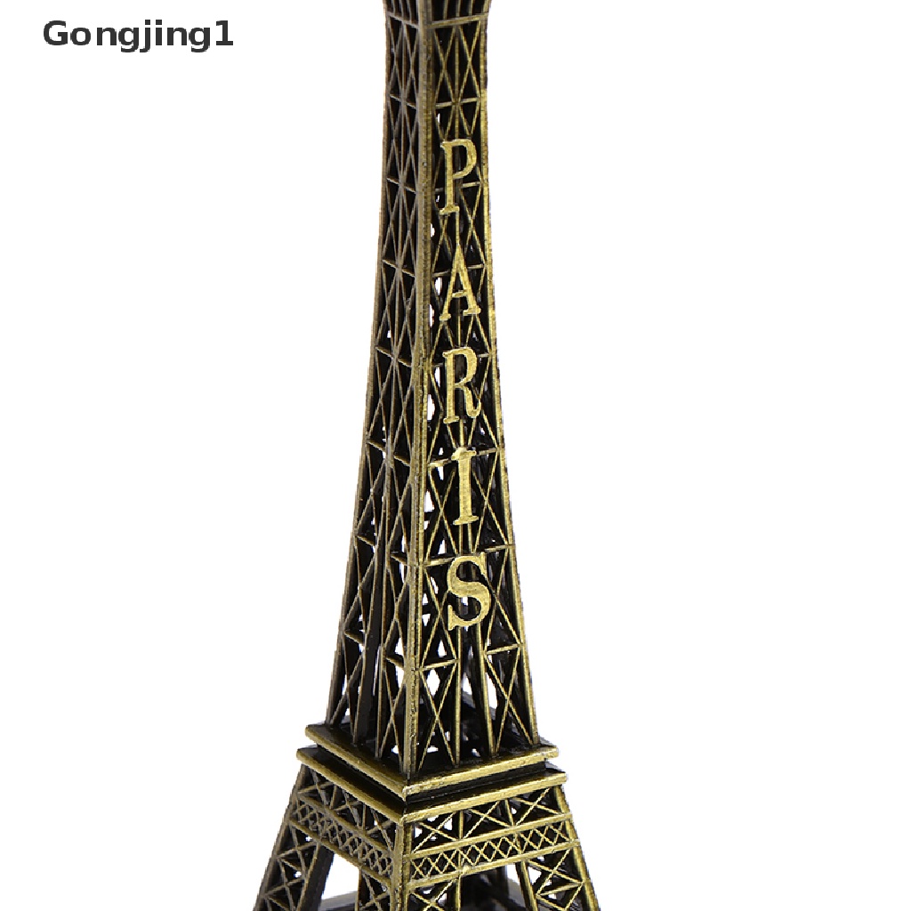 Gongjing1 Patung Model Menara Eiffel Paris Retro Bahan Metal Warna Perunggu Untuk Dekorasi Rumah