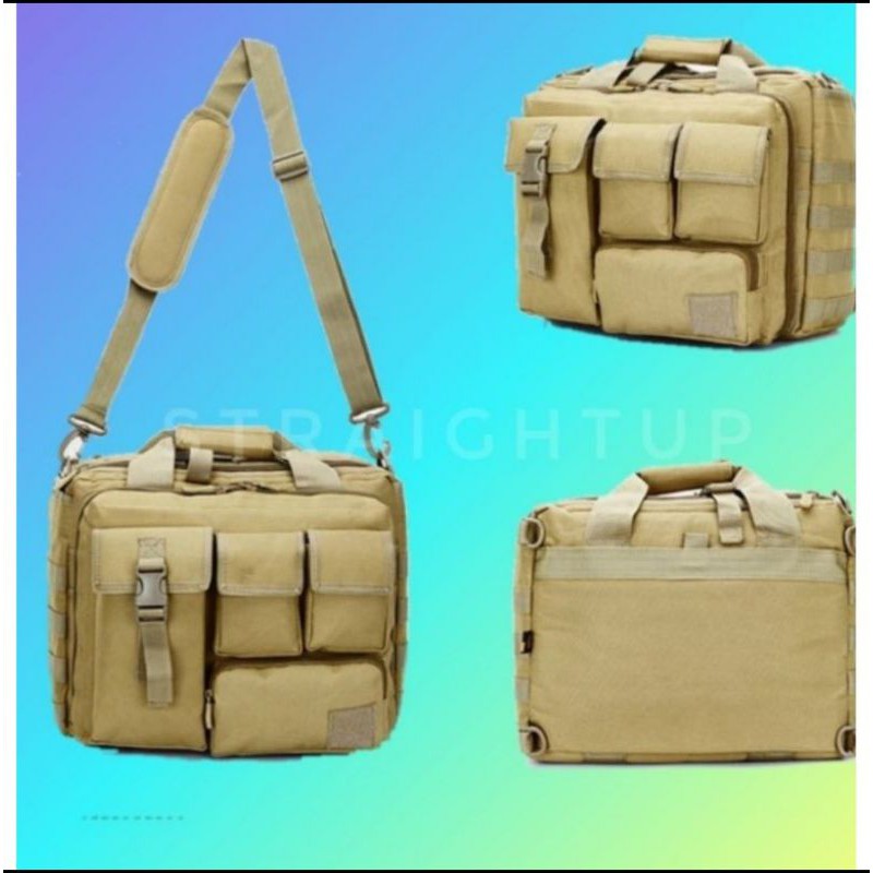 Tas Laptop Tactical Army Model Selempang higtquality