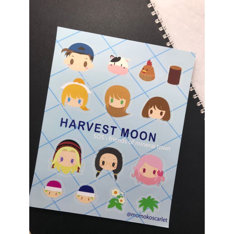 

stiker harvestmoon anime lucu farm