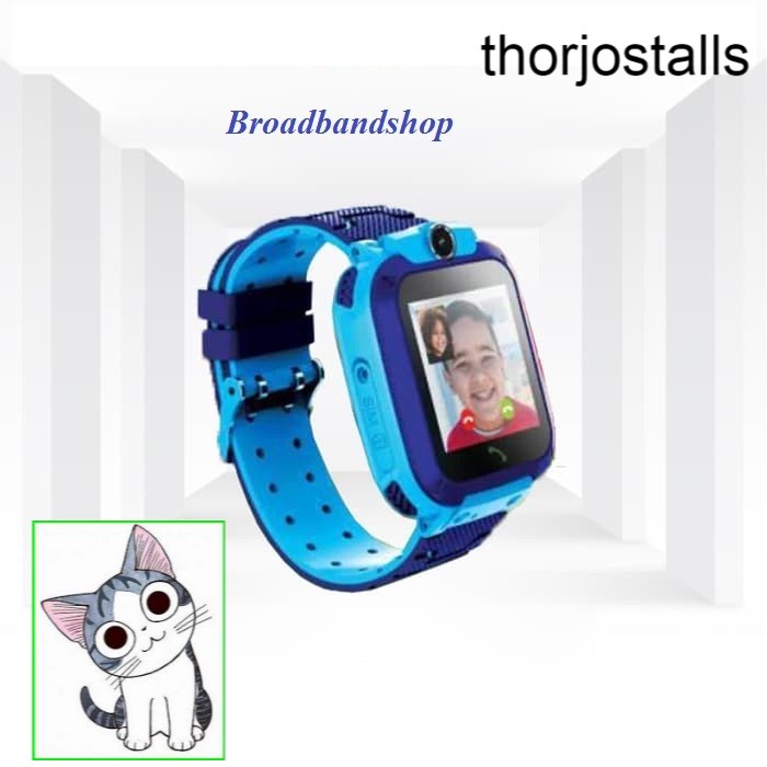 Jam Tangan Anak Smartwatch Kids Evercoss B5 Video call Resmi - Biru