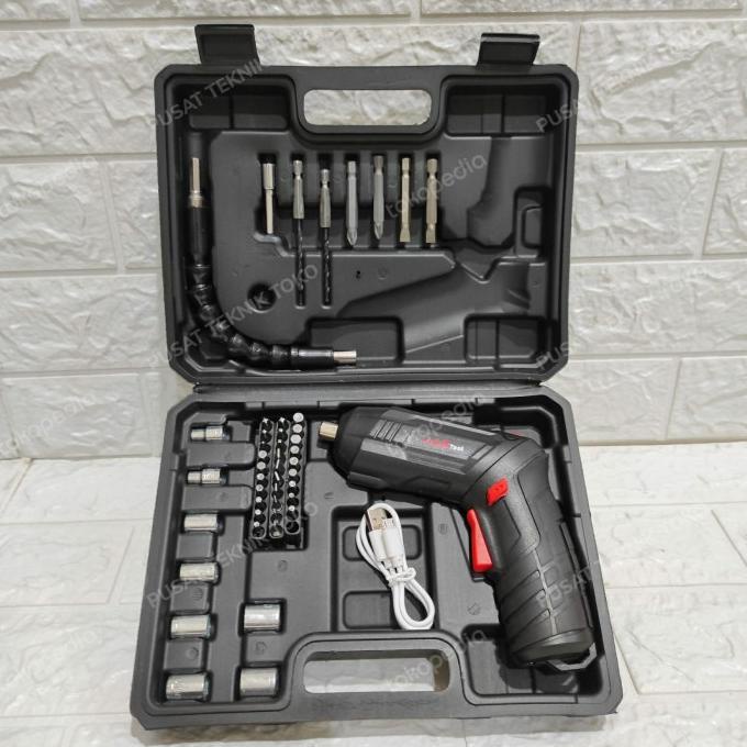 Jld Bor Obeng 4.2V Full Aksesoris Cordless Screwdriver