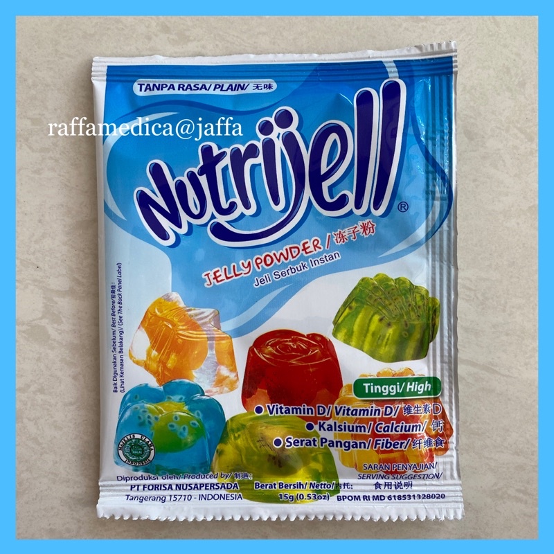 NUTRIJELL Ekonomis / Reguler 10gr / 15gr TANPA RASA / PLAIN