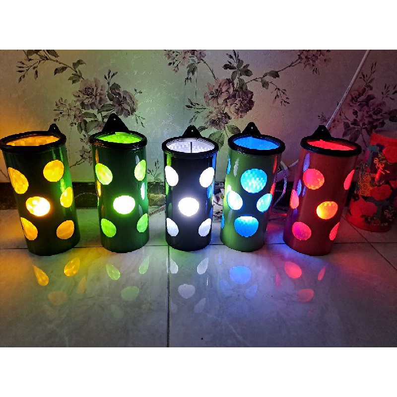 Lampu tidur paralon/ Lampu hias/ Kerajinan lampu paralon