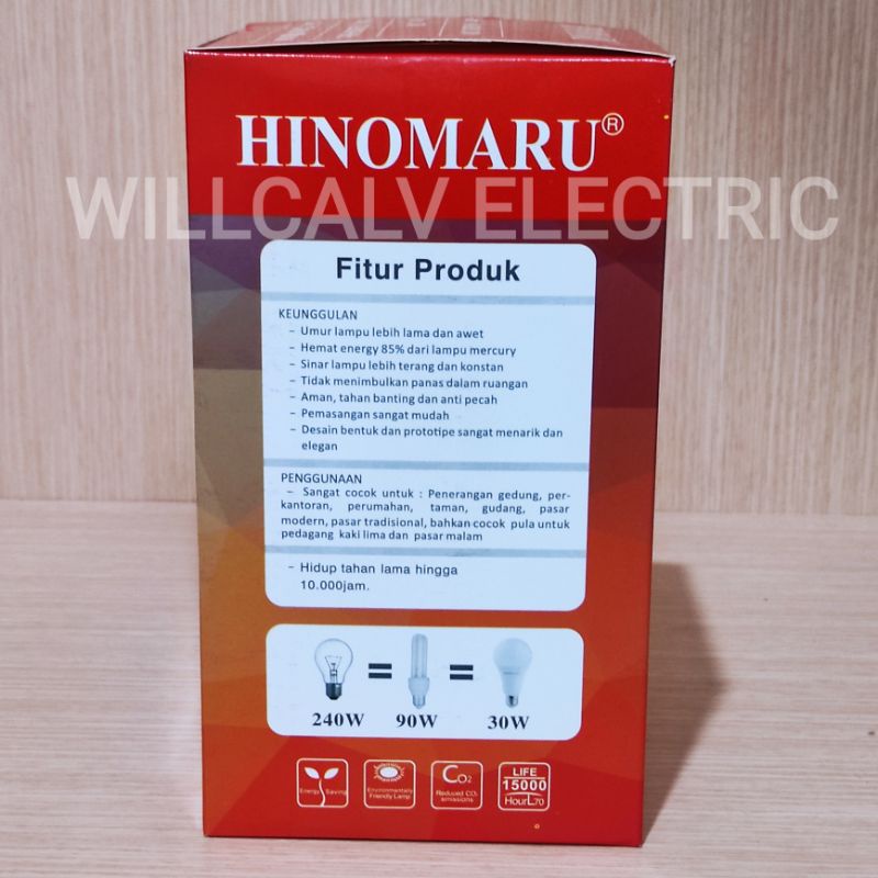 HINOMARU LAMPU LED BULB 30W 30 WATT CAHAYA PUTIH / LAMPU HINOMARU 30W 30 WATT LED BULB CAHAYA PUTIH