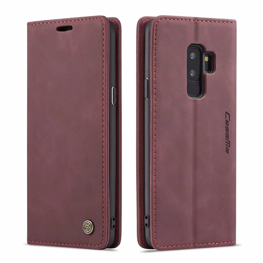 Original Retro Flip Case Samsung S9 Plus - Samsung S9 Plus Case Leather