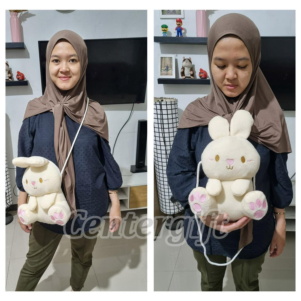 Tas Rabbit Selempang Wanita Tas Boneka Kelinci Selempang