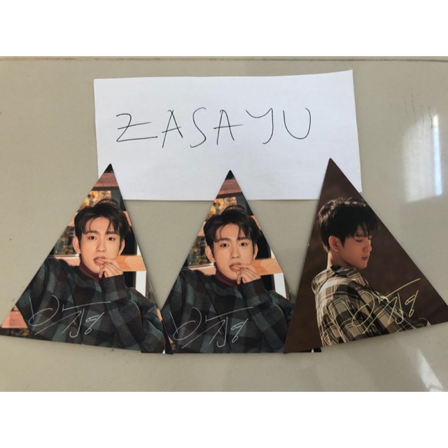 Official photocard (pc) jinyoung got7 triangle ver 7 for 7