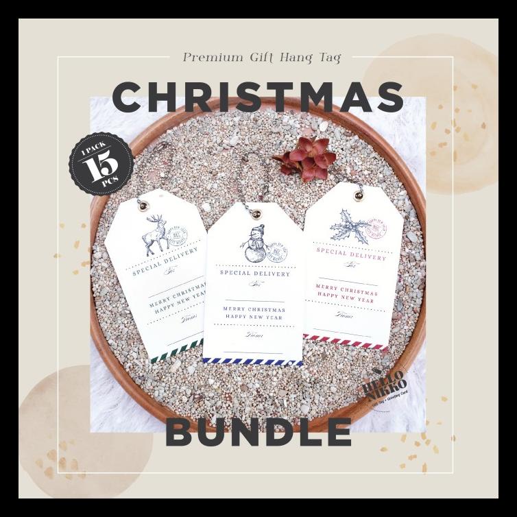 

CHRISTMAS CARD GIFT HANG TAG KARTU UCAPAN NATAL DELIVERY HAMPERS PACKS