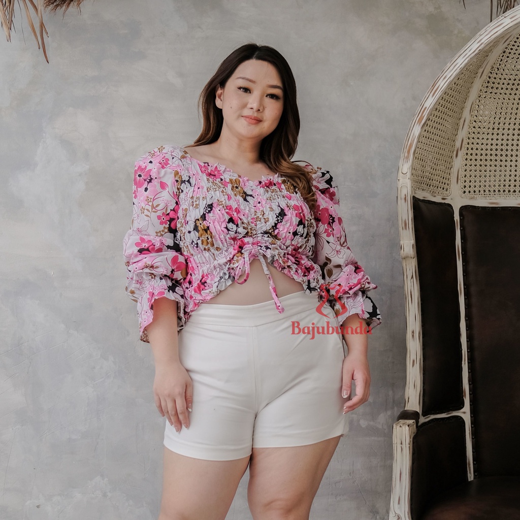 BLOUSE JUMBO BIG SIZE LENGAN PANJANG MOLLA-LL