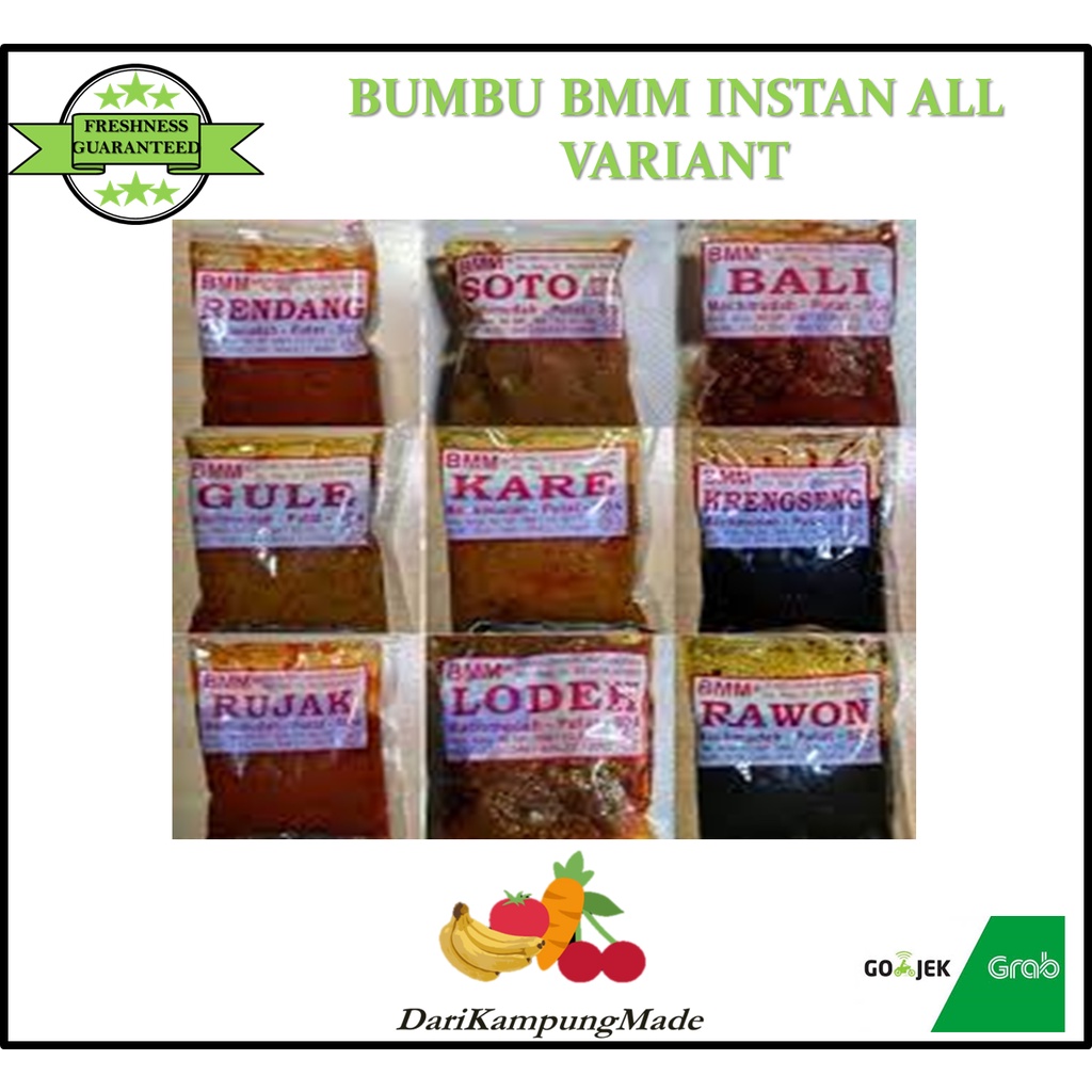 

BUMBU INSTAN BMM ALL VAR / SACHET / BUMBU MASAK INSTANT