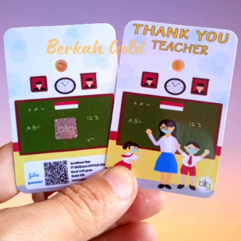 ❤BIG GOLD EMAS MINI 0.025 - 0.05 GR/GIFT SERIES/THANKYOU TEACHER SD/EXCLUSIVE PACK