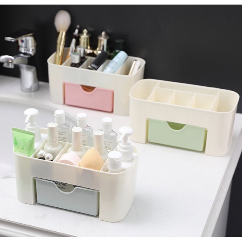 RAK KOSMETIK MINIMALIS / Mini Cosmetic Storage Drawer / Kotak Penyimpanan Makeup Organizer / Rak Kosmetik Murah