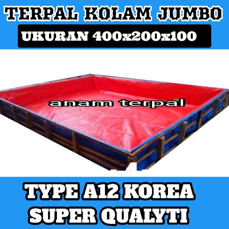 TERPAL KOLAM IKAN 400x200x100 TYPE A12 KOREA