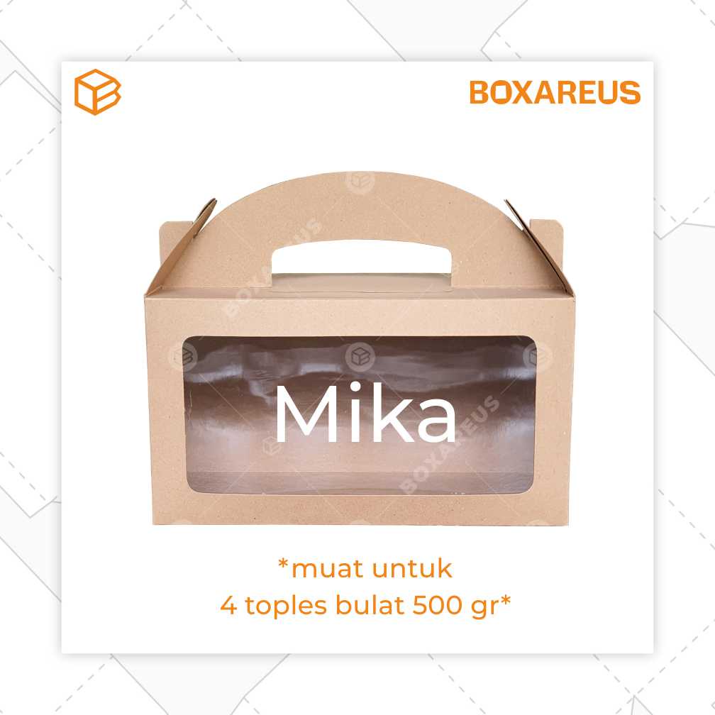 Box, Kemasan, Packaging, Cake Box, Toples Box, Box Kue | TB291416 (10pc)