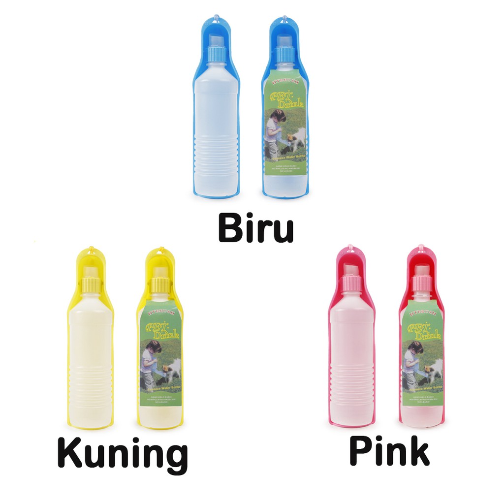 Pet Drink Portable Travel / Tempat Air Botol Minum Hewan Anjing Kucing