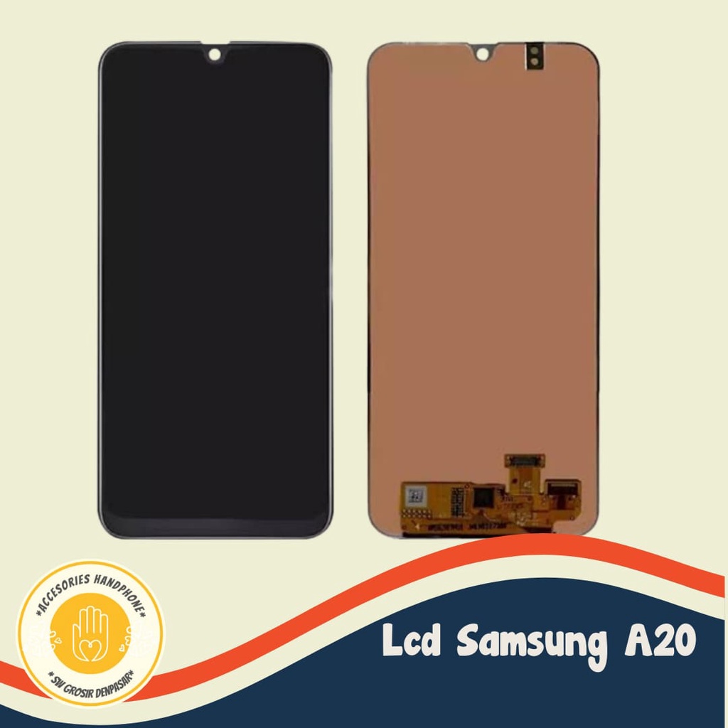 LCD Layar fullset touchscreen   SAMSUNG A20 / LCD FULLSET A20 SAMSUNG / LCD TOUCHSCREEN A20