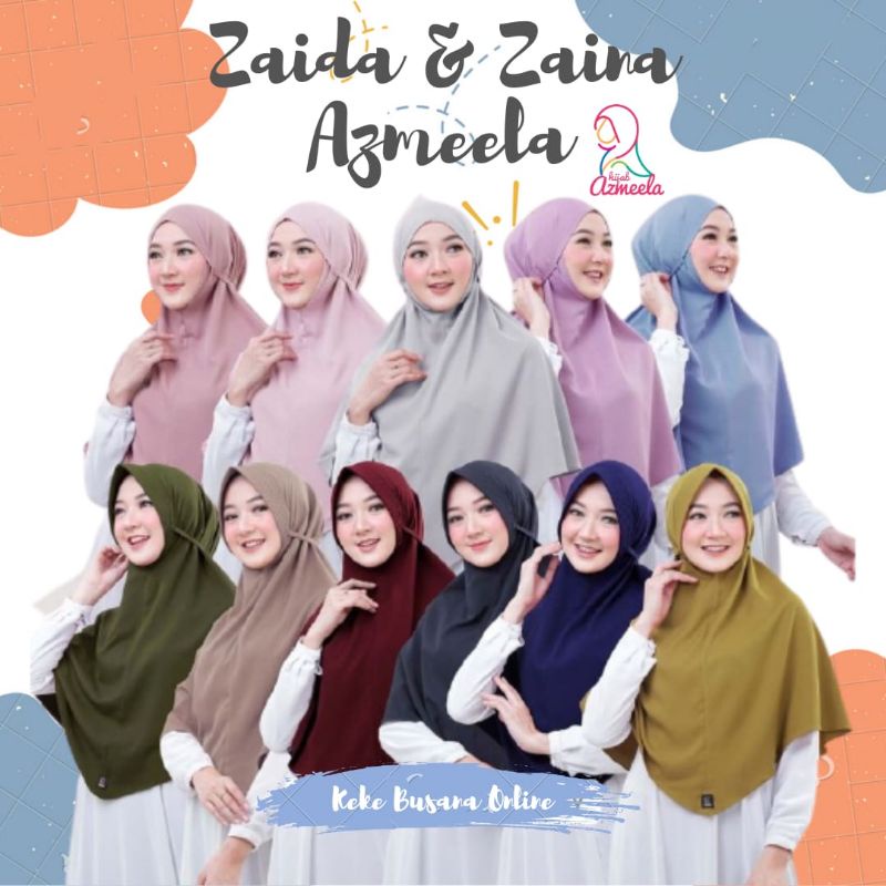 Khimar Daily Zaida ( Pad ) &amp; Zaina ( Non Pad ) ~ Azmeela ~