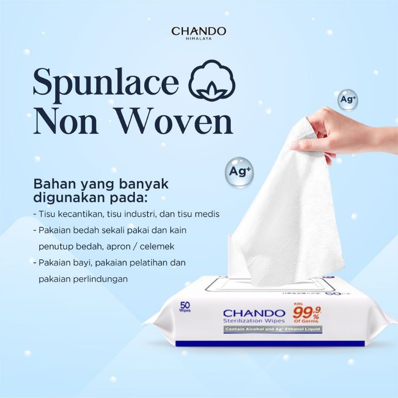 Chando Wipes Antiseptik Tisu Basah Steril 50 pcs