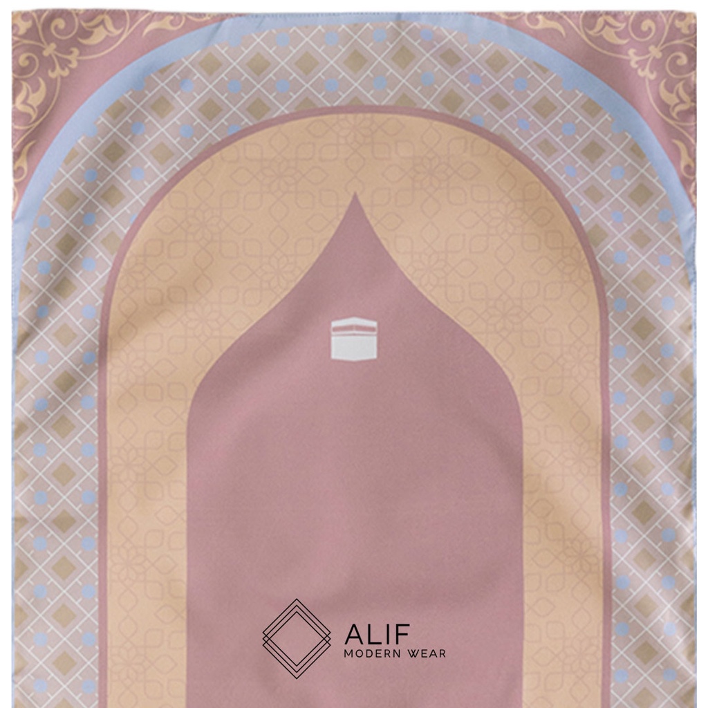 ALIF SAJADAH GENGGAM TRAVEL / SAKU / PORTABLE / WATERPROOF ( ALIF MODERN WEAR SJG-0162 )