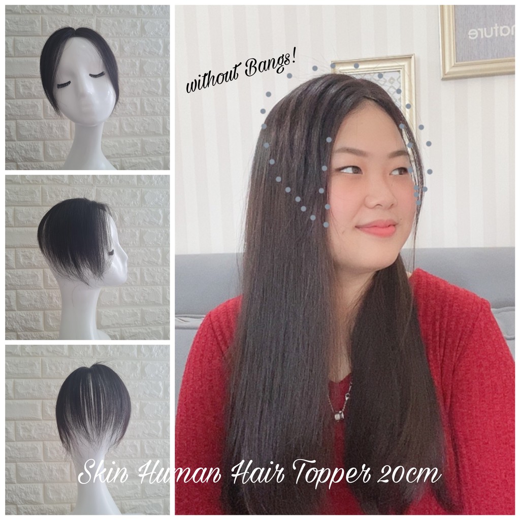 [ FREE ONGKIR ] SKIN HUMAN HAIR TOPPER (PENUTUP BOTAK / SULA) PENUTUP BOTAK PADA RAMBUT ASLI PREMIUM