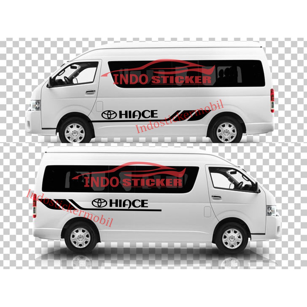 Sticker mobil hiace cutting stiker stiker mobil toyota hiace