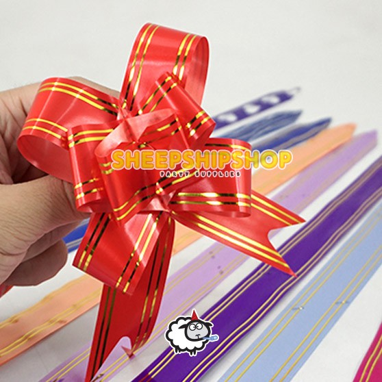 

1 BUNGKUS ISI 10pcs PITA SERUT TARIK 45 CM Hiasan Kado Ulang Tahun