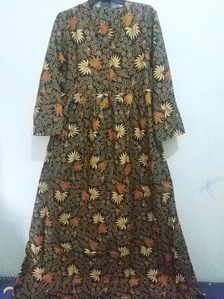 Gamis Batik Syari Modern Busui Bumil
