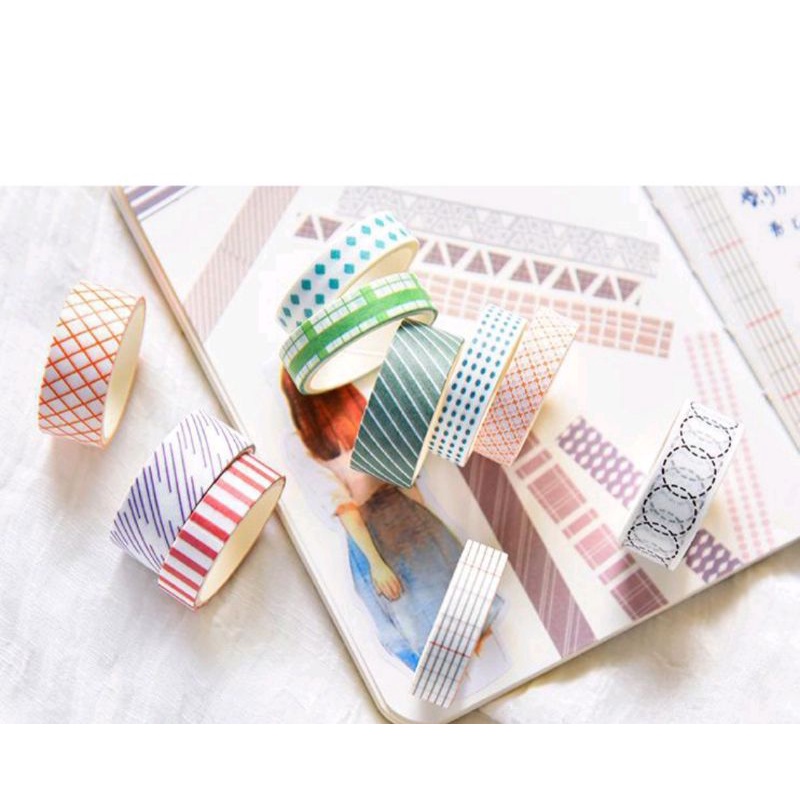 washi tape decor jurnal selotip korean