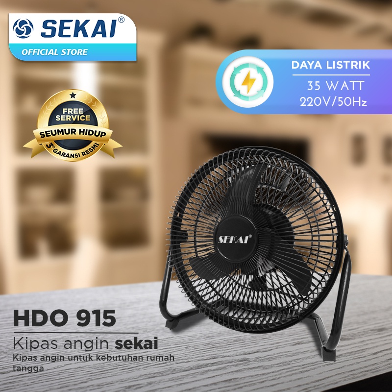 SEKAI Desk/Floor Fan 9 inch HDO915S Kipas Angin Meja Lantai HDO 915-S