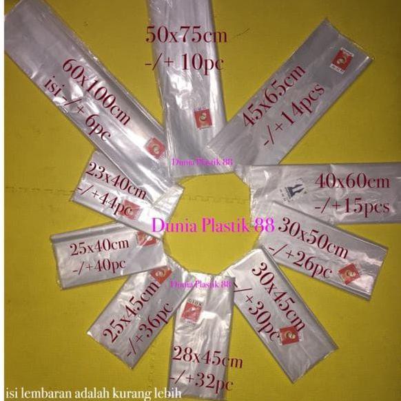 KANTONG PLASTIK PP BENING UNTUK KEBUTUHAN LAUNDRY GANTUNG BAJU PAKAIAN