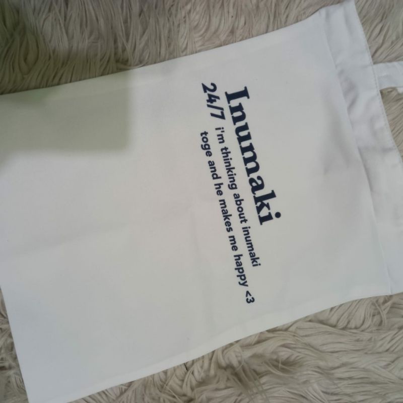 TOTE BAG INUMAKI TOGE 24/7 LETTERS TOTEBAG JUJUTSU KAISEN
